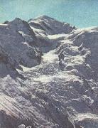 william r clark paccard balmat och de flesta andra andra alpinister tog sig upp till mont blancs topp pa nordsidan USA oil painting artist